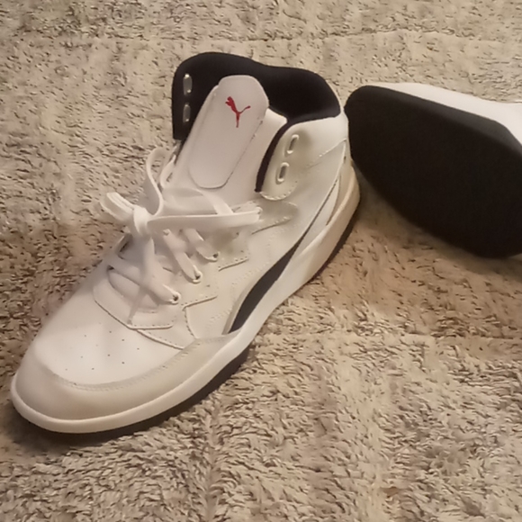 Puma Rebound Playoff L Navy Blue & White 10.5 - Picture 1 of 5